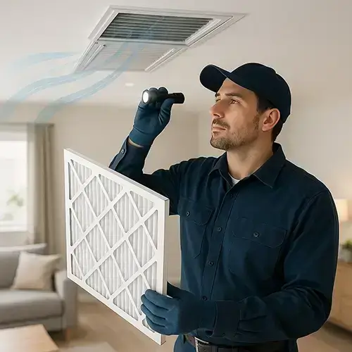 Kingwood TX technician performing professional air duct cleaning vs DIY attempt