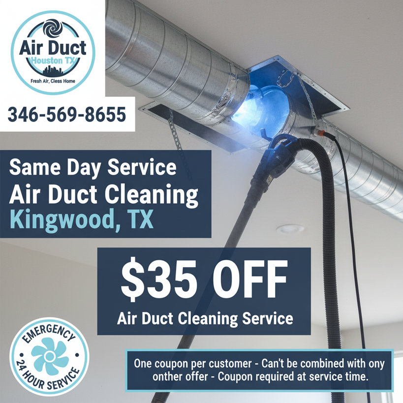   $35 off Off air duct cleaning coupon from Kingwood TX Air ducts Cleaning   for professional home vent service